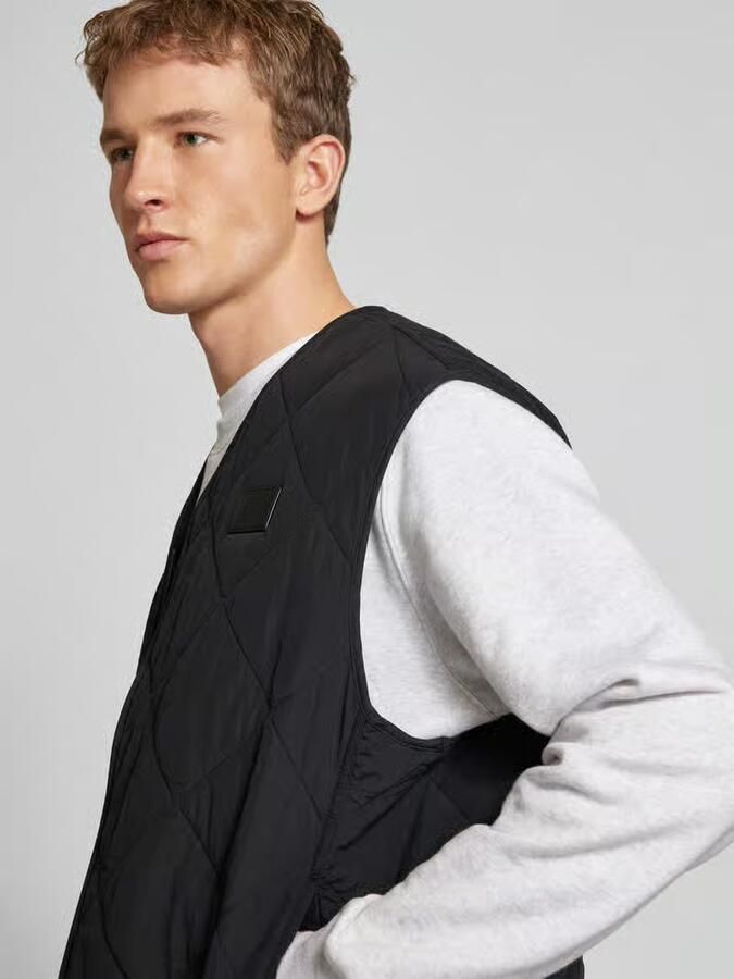 Calvin Klein Jeans Nylon Lente Zomer Heren Overhemd Collectie Black Heren