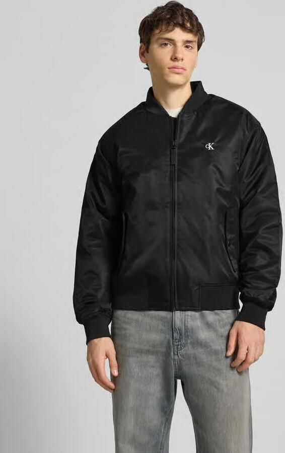 Calvin Klein Jeans Bomberjack met labelstitching - Foto 8