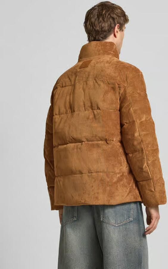 Calvin Klein Jeans Buffer jacket van corduroy met opstaande kraag en labelstitching