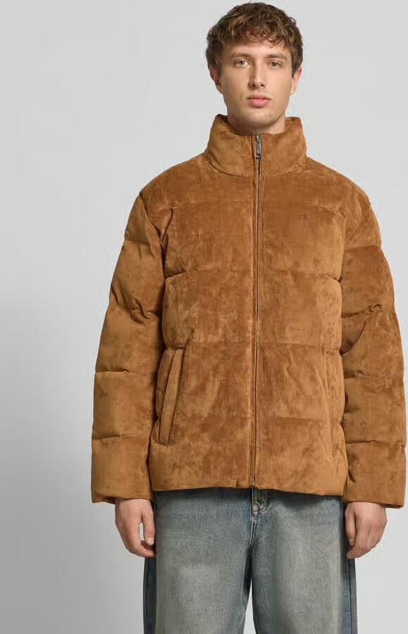 Calvin Klein Jeans Buffer jacket van corduroy met opstaande kraag en labelstitching - Foto 2