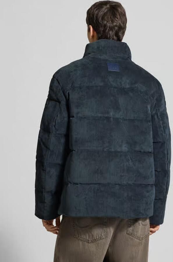 Calvin Klein Jeans Gewatteerd jack van corduroy met opstaande kraag en labelstitching - Foto 4
