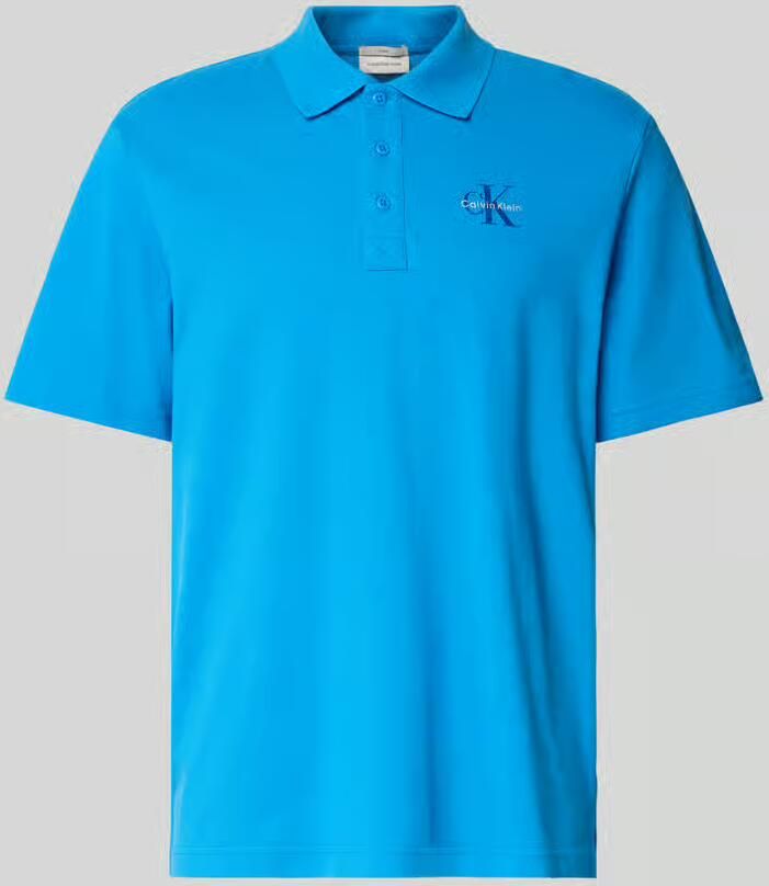 Calvin Klein Jeans Easy fit poloshirt met polokraag