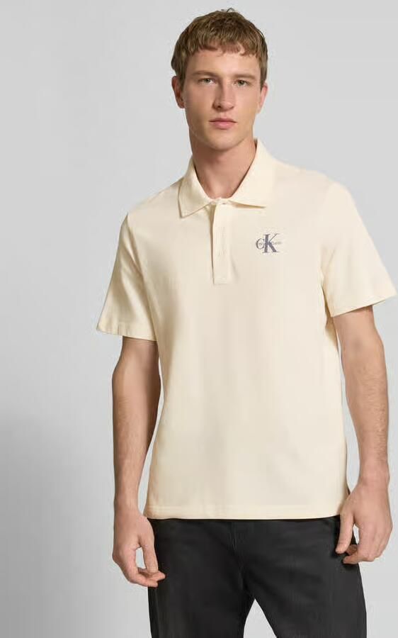 Calvin Klein Jeans Easy fit Poloshirt met Polokraag - Foto 3