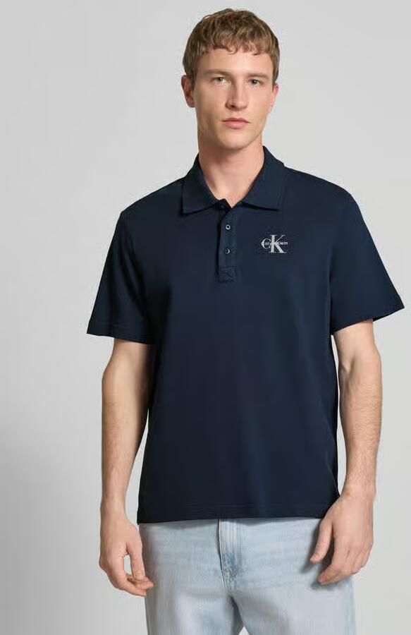 Calvin Klein Jeans Polo Shirt Korte Mouw Monologo Casual - Foto 2