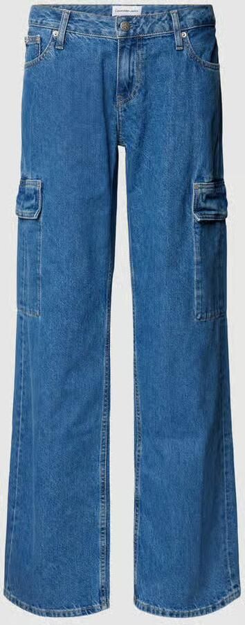 Calvin Klein Jeans Laaghangende Baggy Cargo Jeans voor Dames Blue Dames - Foto 2