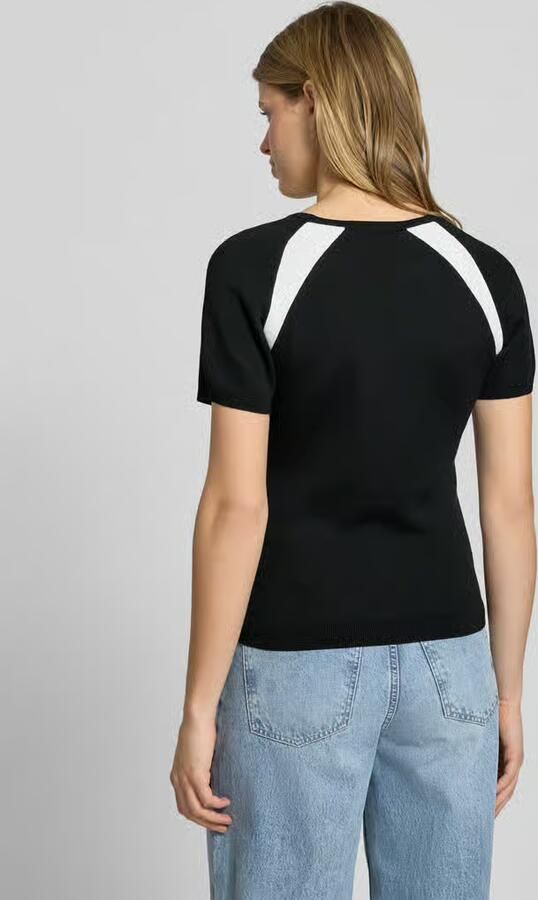 Calvin Klein Jeans Gebreid shirt met label en ronde hals