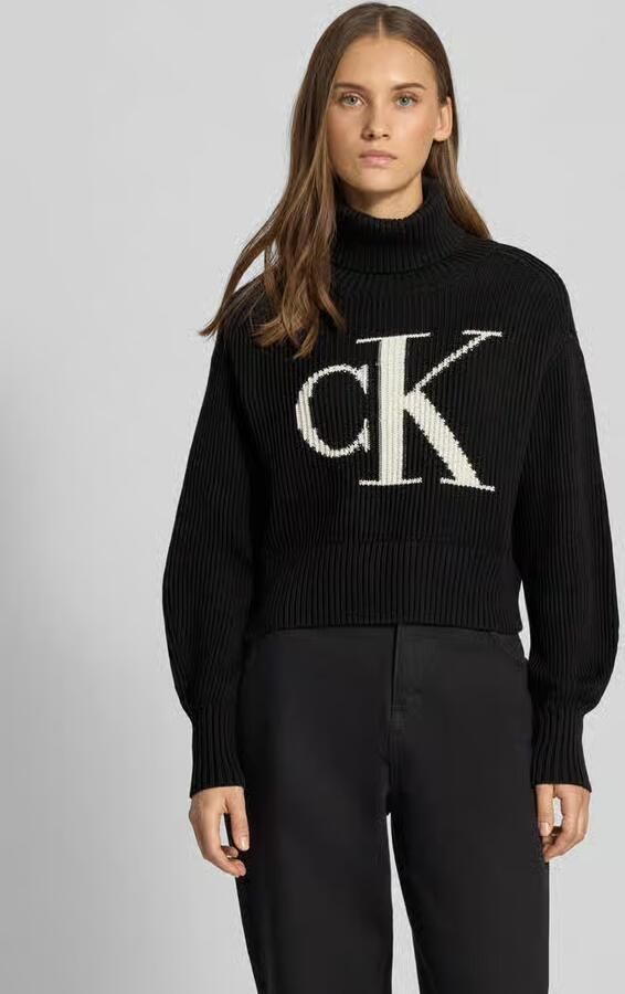 Calvin Klein Jeans Trui BLOWN UP CK LOOSE SWEATER CONTRA LV047D349G - Foto 5