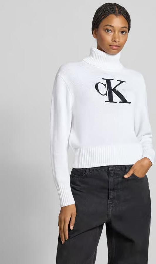 Calvin Klein Jeans Trui CHENILLE MONOLOGO SW LV047D354G - Foto 2