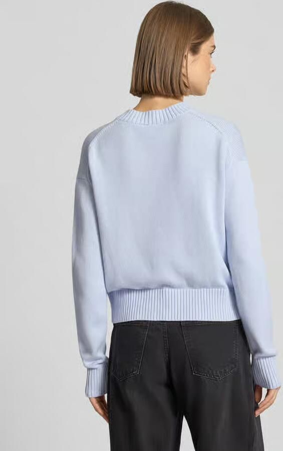 Calvin Klein Jeans Gebreide pullover met labelbadge