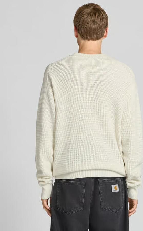 CALVIN KLEIN Heren Truien & Vesten Ls Ez Cotton Waffle Crewnk Swtr 9 Ecru - Foto 11