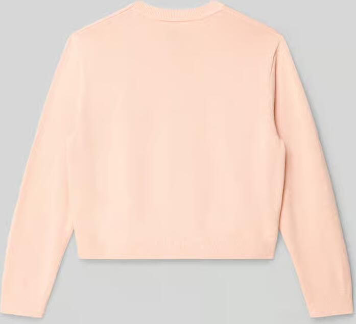 Calvin Klein Trui met ronde hals LOGO METALLIC INTERSIA voor kinderen tot 16 jaar grote borduursel