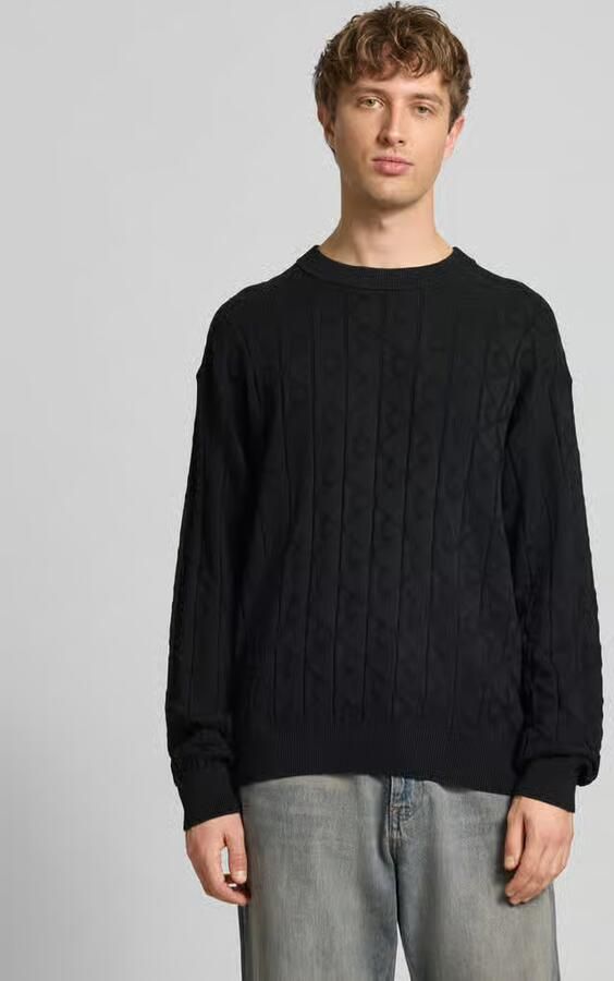 Calvin Klein Jeans Gebreide pullover met ronde hals Model 'EASY' - Foto 2