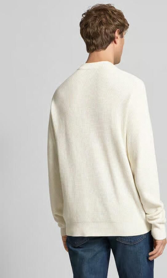 CALVIN KLEIN Heren Truien & Vesten Ls Ez Cotton Waffle Crewnk Swtr 9 Ecru - Foto 14