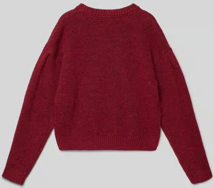 Calvin Klein Jeans Gebreide pullover met ribboorden - Foto 4