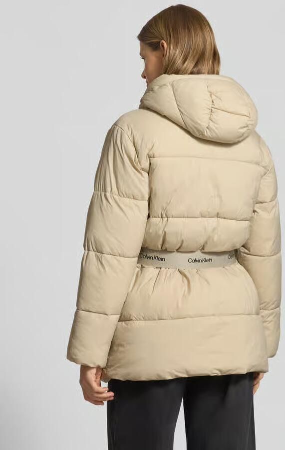 CALVIN KLEIN Dames Jassen Belted Midweight Puffer Beige - Foto 5