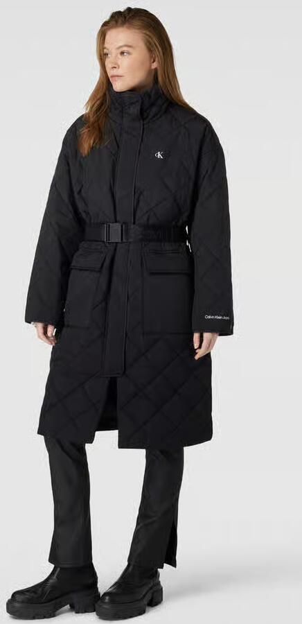 Calvin Klein Jeans Gewatteerde jas met tailleriem - Foto 2