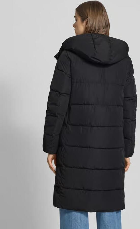 CALVIN KLEIN Dames Jassen Monologo Non-down Long Puffer Zwart - Foto 7
