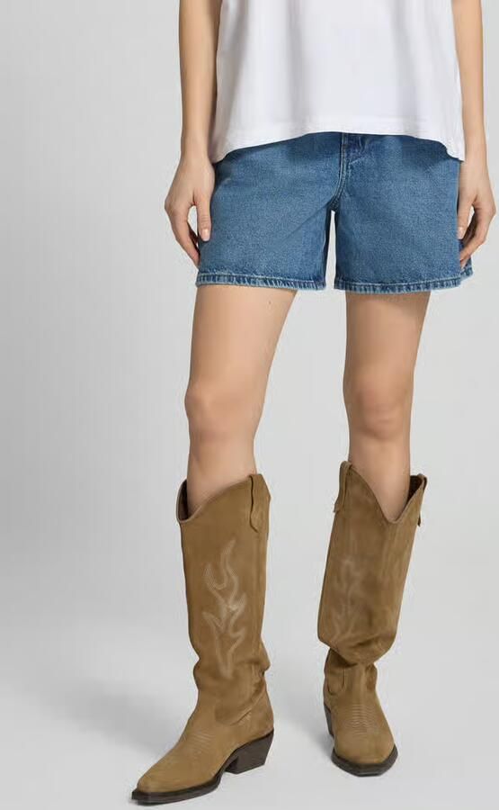 Calvin Klein Jeans High waist korte jeans met labeldetail - Foto 8