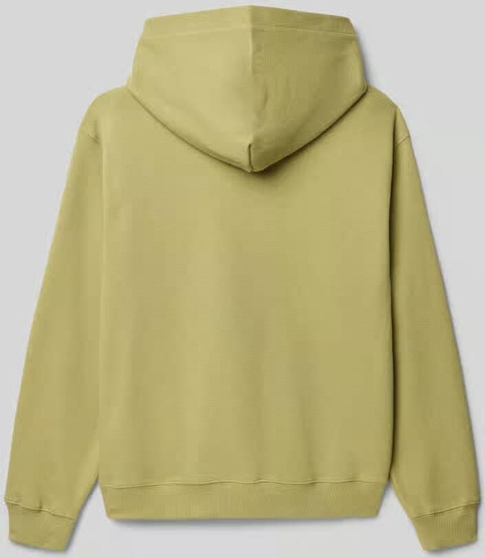Calvin Klein Jeans Hoodie met labelstitching en kangoeroezak