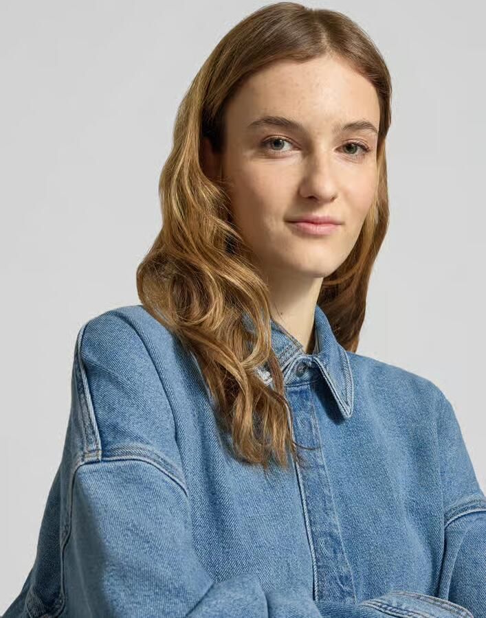 Calvin Klein Jeans Jeansblouse met overhemdkraag - Foto 2