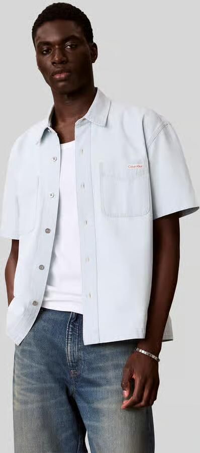 Calvin Klein Jeans jeanshemd met opgestikte borstzakken - Foto 3