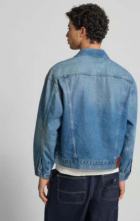 Calvin Klein Jeans Jeansjack met borstzakken en labeldetail