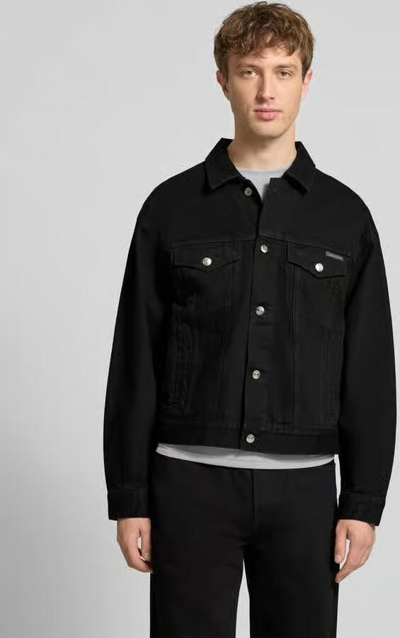 Calvin Klein Jeans Jeansjack met borstzakken en Labeldetail - Foto 4