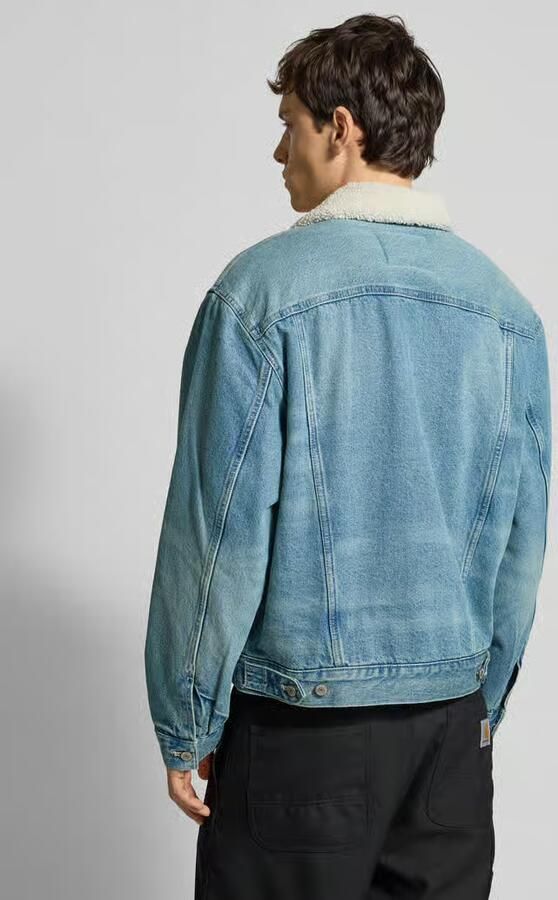 CALVIN KLEIN Heren Jassen 90s Sherpa Trucker Tinted Thundr Lichtblauw - Foto 10