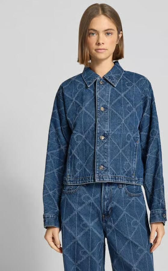 Calvin Klein Jeans Jeansjack met platte kraag en knoopsluiting - Foto 2