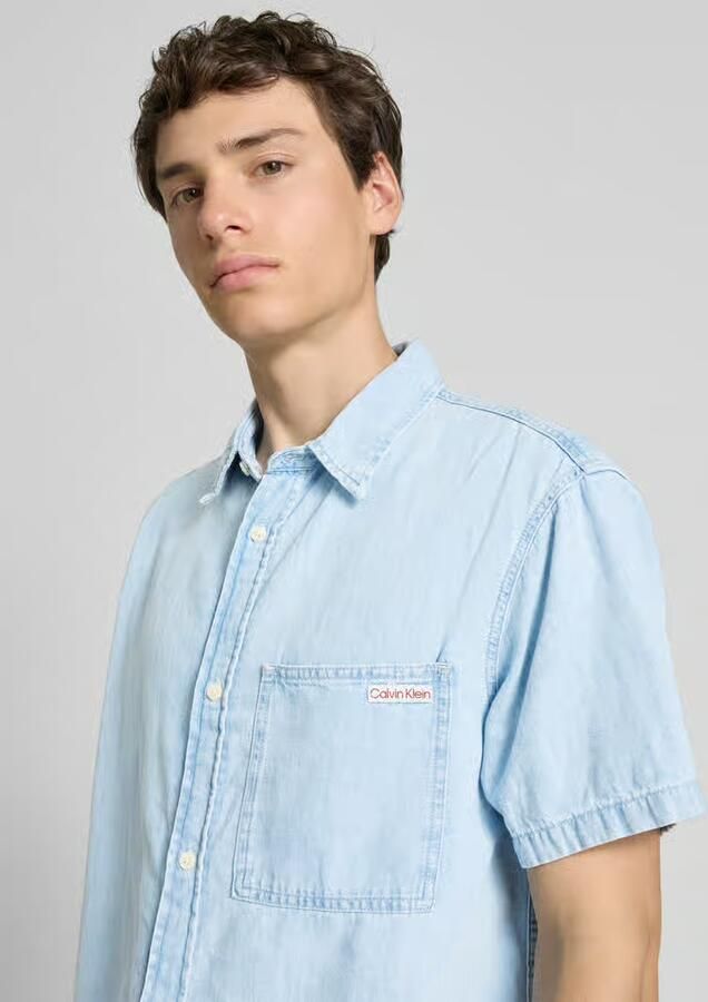 Calvin Klein Overhemd met korte mouwen REGULAR SS DENIM SHIRT - Foto 4