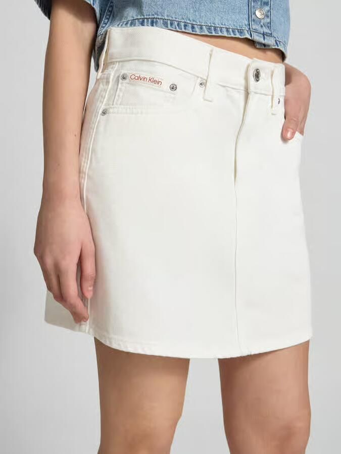 Calvin Klein Jeans mini-jeansrok in 5-pocketmodel model '90S'