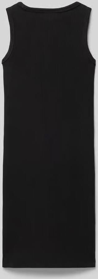 Calvin Klein Jeans Jurk in riblook met labelstitching
