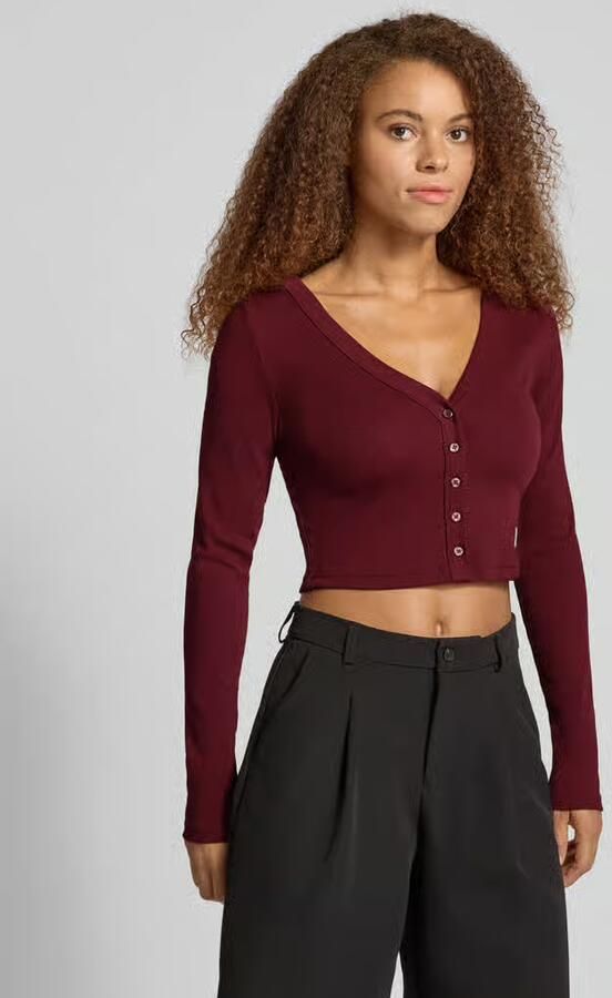 Calvin Klein Jeans Kort gebreid jack met knoopsluiting - Foto 2