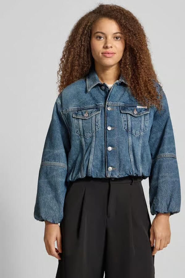 Calvin Klein Jeans Kort jeansjack met knoopsluiting - Foto 2