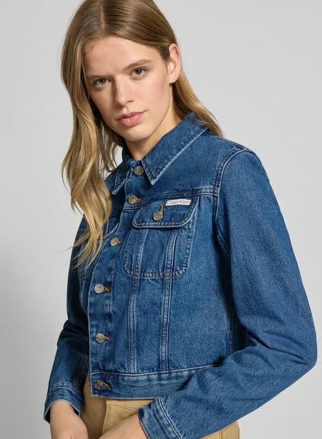 Calvin Klein Jeans Kort jeansjack met labeldetail - Foto 2
