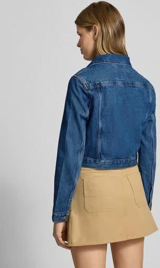 Calvin Klein Jeans Kort jeansjack met labeldetail