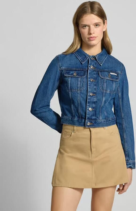 Calvin Klein Jeans Kort jeansjack met labeldetail - Foto 4