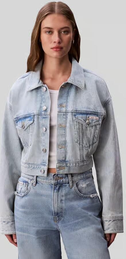 Calvin Klein Jeans Kort jeansjack van puur katoen - Foto 3