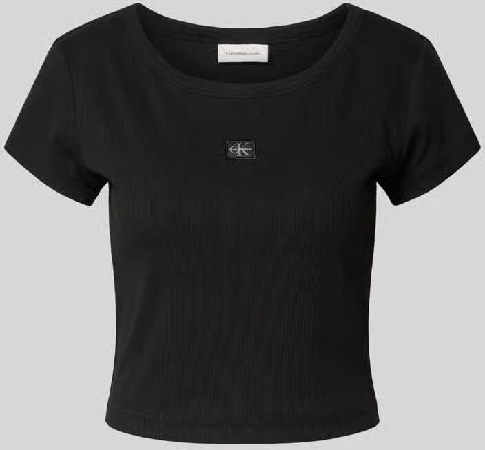 Calvin Klein Jeans Kort T-shirt met labeldetail