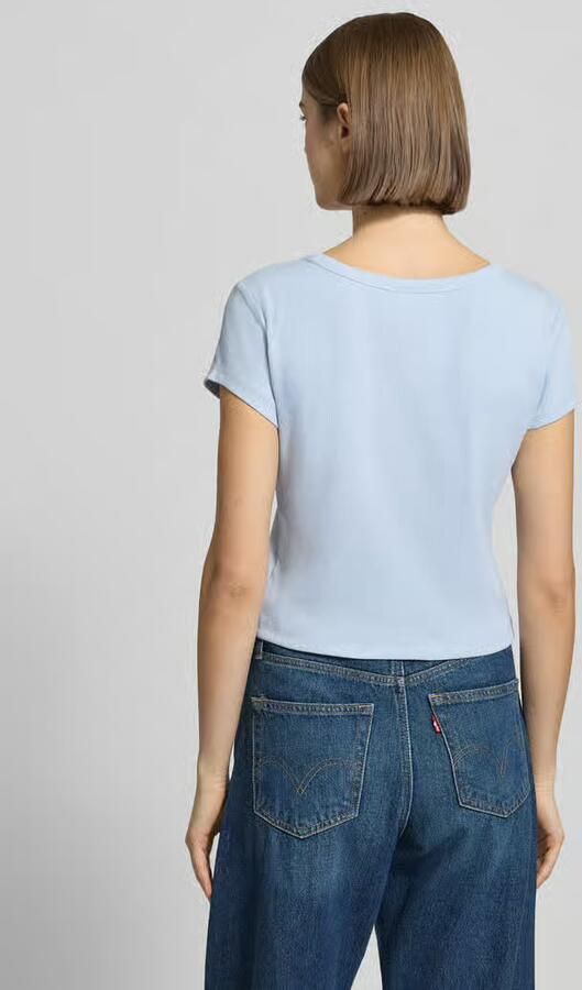 Calvin Klein Jeans Kort T-shirt met labeldetail - Foto 3