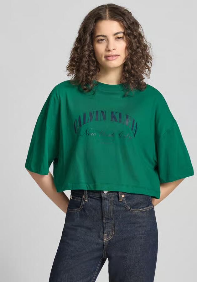 Calvin Klein Jeans Kort T-shirt met logoprint - Foto 6