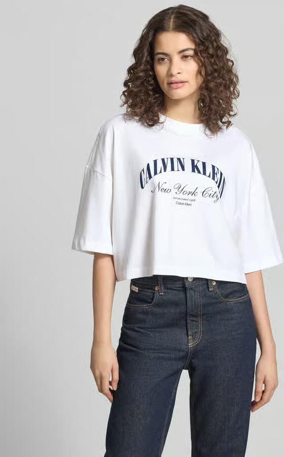 Calvin Klein Jeans Kort T-shirt met logoprint - Foto 2