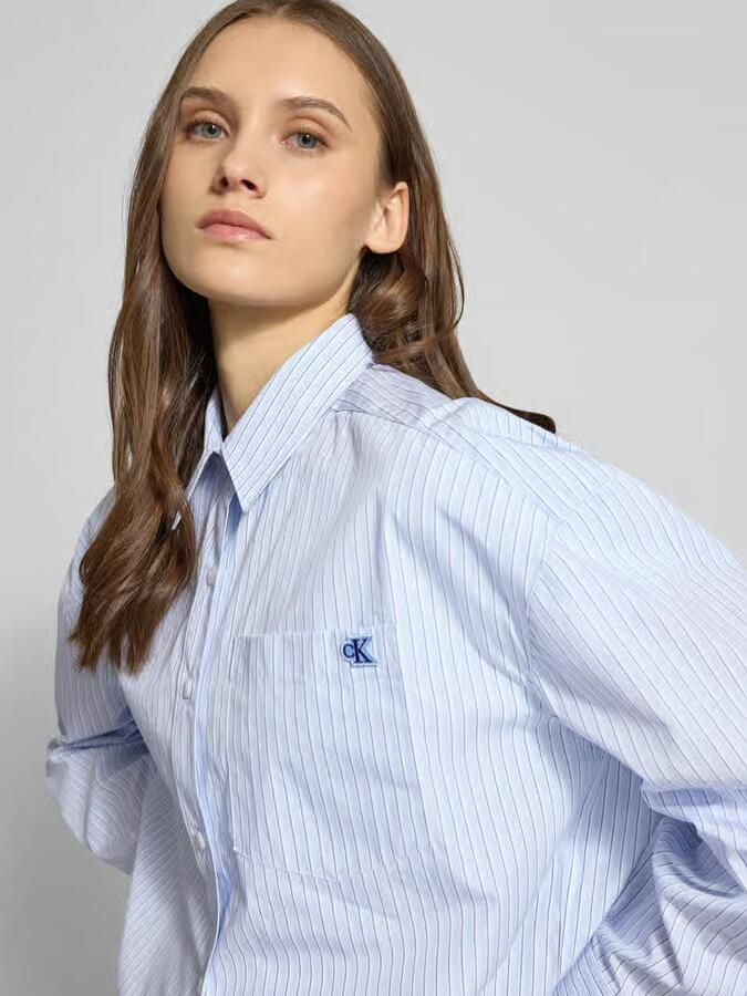 Calvin Klein Jeans Korte blouse met borstzak en labelstitching - Foto 2