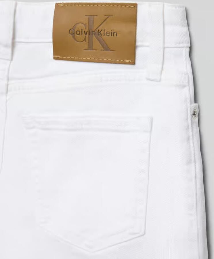 Calvin Klein Jeans Korte jeans met labeldetail