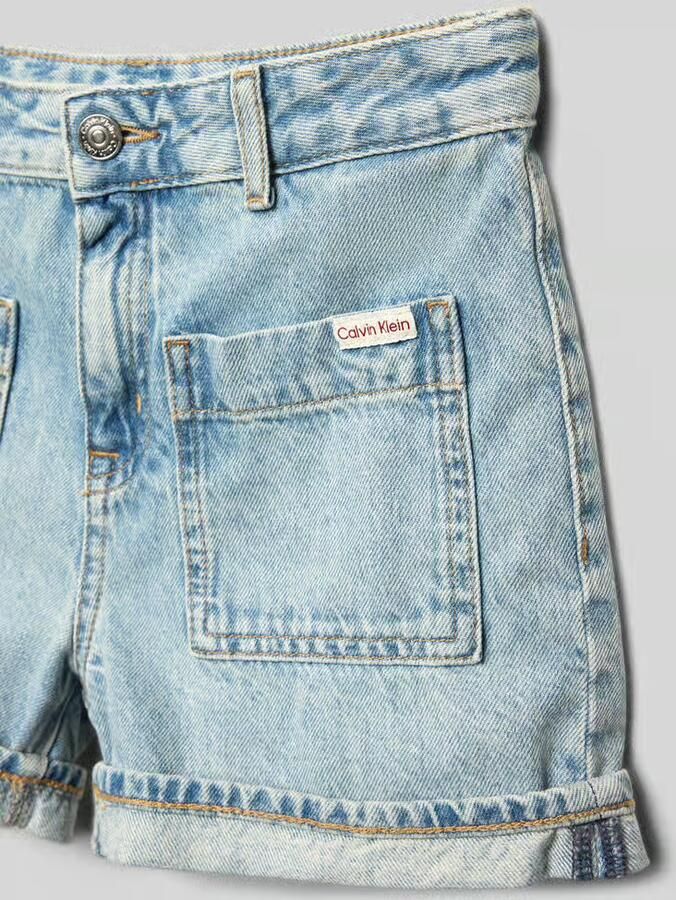 Calvin Klein Jeans Korte jeans met opgestikte Zakken (onderstuk) en Labeldetail - Foto 4