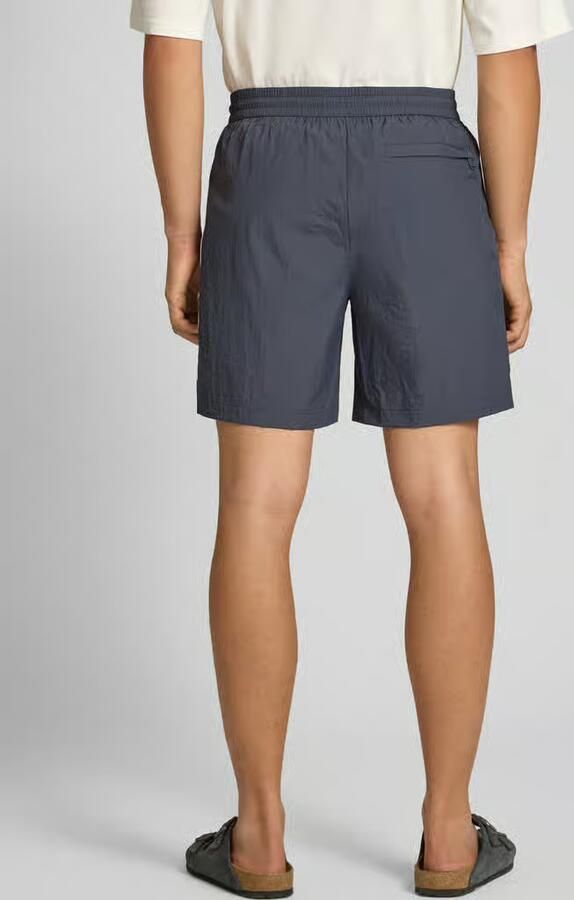 Calvin Klein Jeans Korte straight leg broek met labelprint