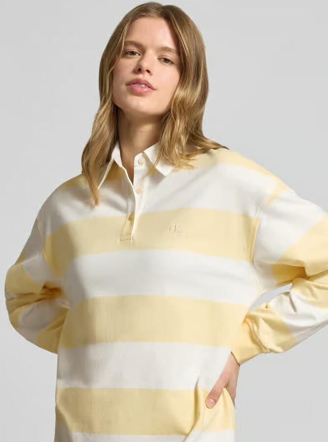 Calvin Klein Jeans Mini-jurk met polokraag model 'Varsity' - Foto 2