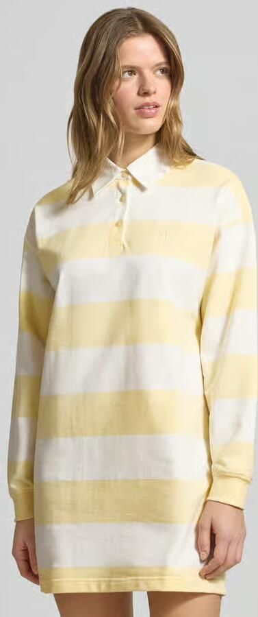 Calvin Klein Jeans Mini-jurk met polokraag model 'Varsity' - Foto 3