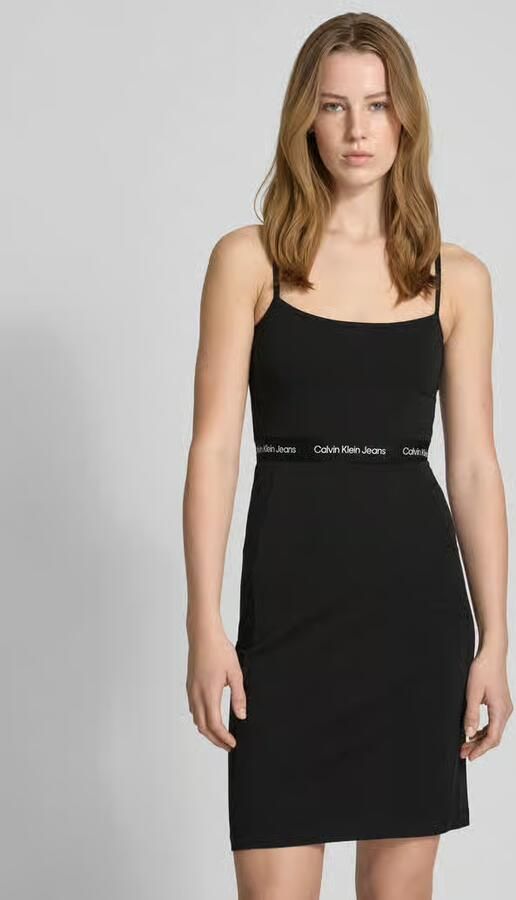 Calvin Klein Jurk met spaghettibandjes LOGO ELASTIC STRAPPY DRESS - Foto 2