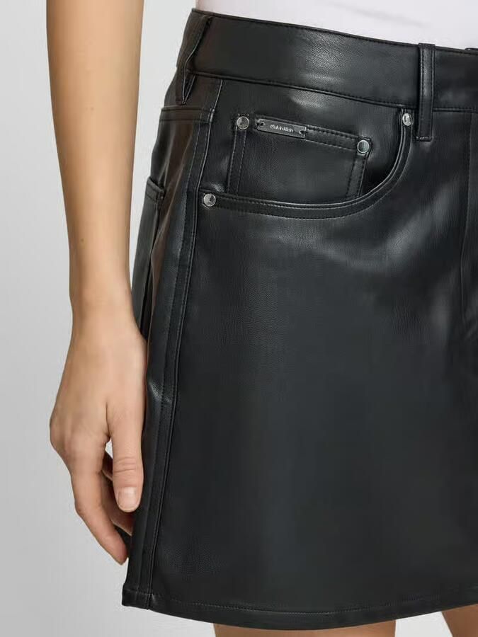 Calvin Klein Jeans Minirok in leerlook - Foto 2